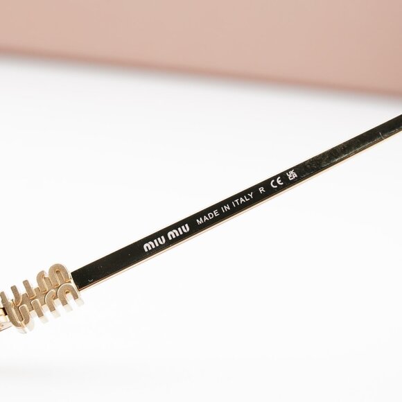 Miu Miu MUA52S 5AK40O Cat Eye Sunglasses - Gold/Grey - Picture 6 of 10